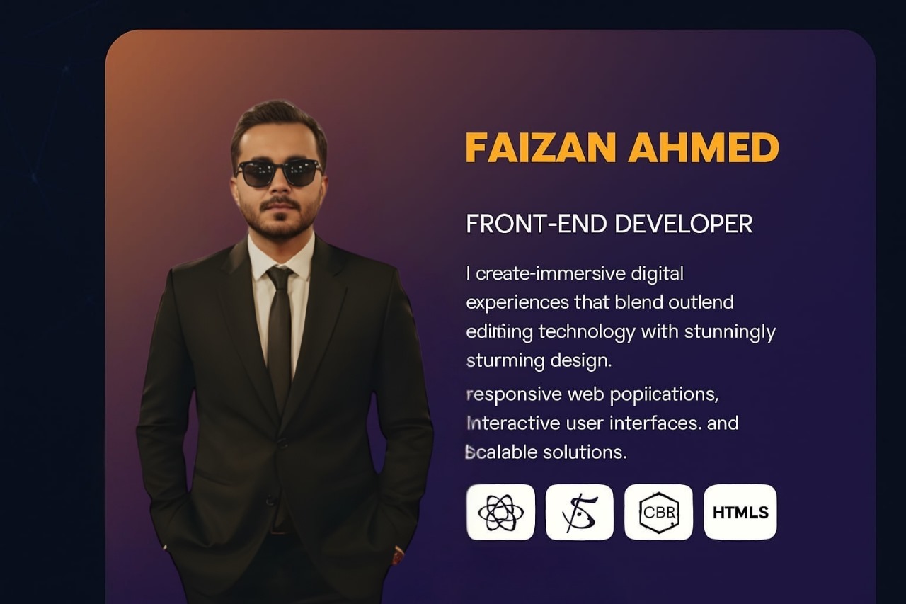 Faizan Ahmad working